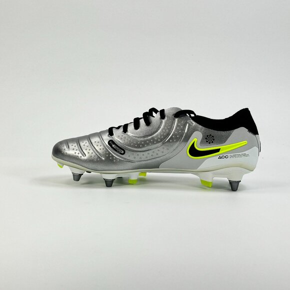 Nike Tiempo Legend 10 Elite SG Pro \'Metallic Silver Volt\' FN7283-001 size 7 main image 6